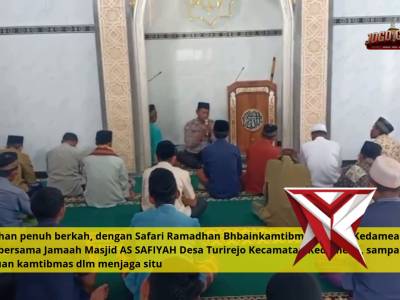 Ramadhan penuh berkah, dengan Safari Ramadhan Bhbainkamtibmas  Polsek Kedamean
