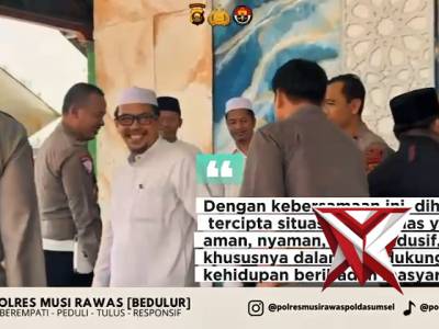 Kunjungan Kapolres Mura ke ponpes Darul Barokah megang sakti - PoliceTube