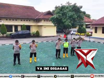 Gerakan Indonesia Asri (Aman,Sehat,Resik,Indah) Belida Polres OKU Timur.