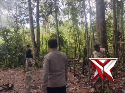 Polsek Silat Hilir Bersama TNI Tertibkan Kelang Sabung Ayam di Dusun Keranji