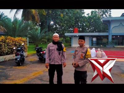 Kegiatan Pengamanan Sholat Idul Fitri Polsek Tanjung Batu