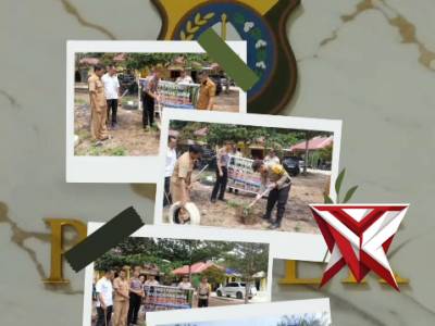 polsek rantau kopar melakukan giat penanaman pohon - PoliceTube