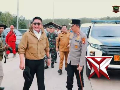 Kapolda Sumsel Melaksanakan Pengecekan Jalur Tol Kapal Betung