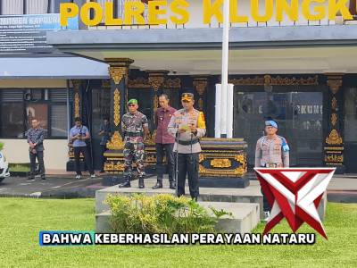 Polres Klungkung Gelar Apel Gelar Pasukan Operasi Lilin Agung 2025.