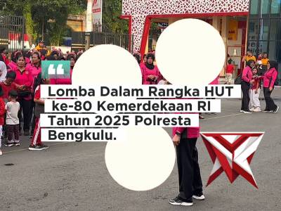 Lomba Dalam Rangka HUT KE 80 Kemerdekaan RI di Polresta Bengkulu