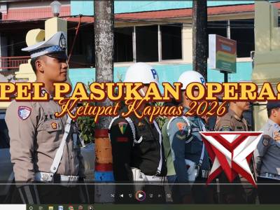 POLRES KETAPANG GELAR APEL OPERASI KETUPAT KAPUAS 2026 - PoliceTube