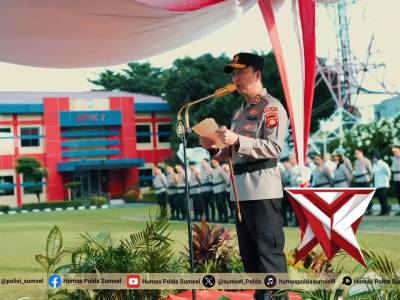 Upacara hari kesadaran nasional di mapolda sumsel. - PoliceTube