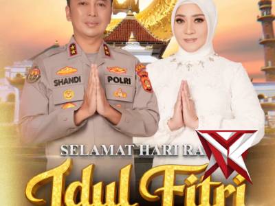 Kapolda mengucapkan hari raya idul fitri
