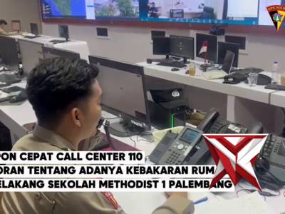 Respon Cepat Call center 110 Polda Sumsel Menindaklanjuti Laporan Masyarakat - PoliceTube