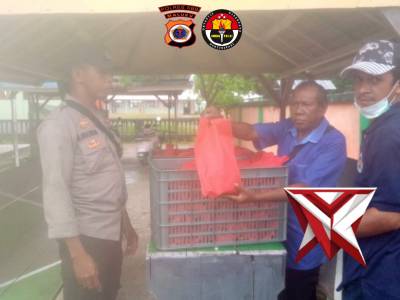 GIAT PENGAMANAN MBG POLSEK TANIWEL TIMUR