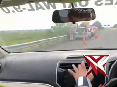 SATLANTAS POLRES OKI HADIR.