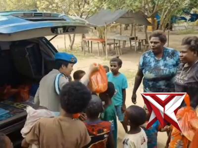 BHAKTI SOSIAL SISWA SIP ANGKATAN 54 GEL II POLDA PAPUA (POLRES MERAUKE)