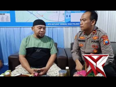Respon Cepat Polres Ngawi Bantu Mobil Pemudik