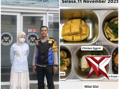 BHABINKAMTIBMAS KEL.SUKARASA LAKUKAN GIAT SAMBANG DAN MONITORING DAPUR VENDOR MAKAN BERGIZI GRATIS - PoliceTube