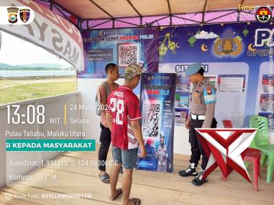 SOSIALISASI YANDUAN PROPAM POLRES PULAU TALIABU.