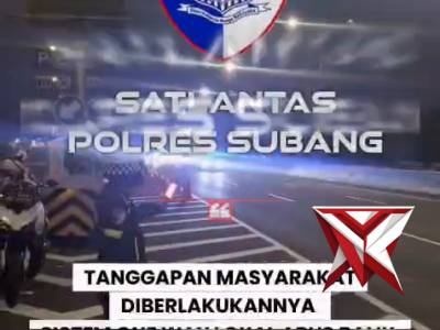 Sat Lantas Polres Subang Adakan Sistem One Way Lokal Arus Balik,Tanggapan Masyarakat - PoliceTube