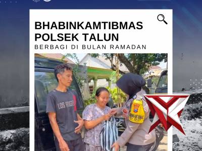 Bhabinkamtibmas Polsek Talun Berbagi Kebahagiaan dengan Warga