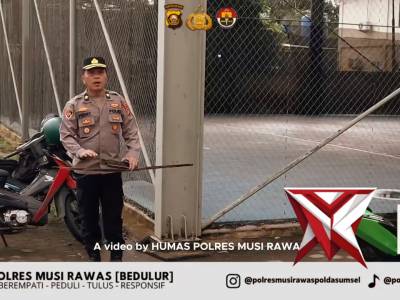 Waka Polres Musi Rawas Pimpin Kegiatan Pembersihan Lingkungan, Wujud Nyata Dukungan Program ASRI ?