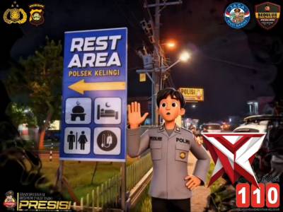 Polsek muara kelingi polres musi rawas jaga kamtibmas