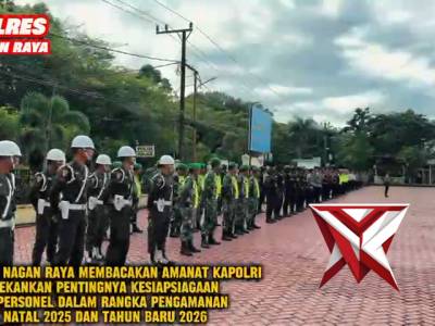 Polres Nagan Raya melaksanakan Apel Gelar Pasukan Operasi Kepolisian Terpusat Lilin Seulawah - PoliceTube