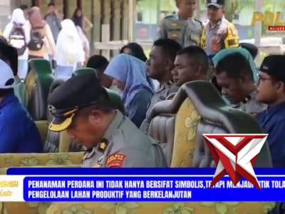 PENANAMAN JAGUNG POLRES HALMAHERA TIMUR DUKUNG PROGRAM KETAHANAN PANGAN - PoliceTube