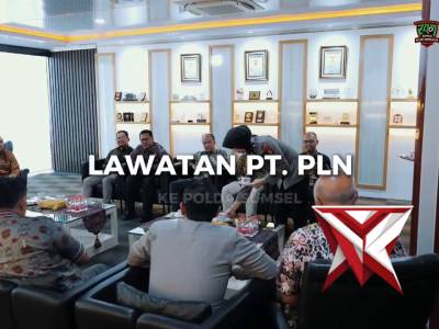 Kapolda Sumatera Selatan Irjen Pol Dr. Sandi Nugroho menerima audiensi jajaran pimpinan PLN UID S2JB