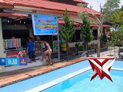 ANGGOTA POLSEK GRATI MELAKSANAKAN PATROLI DI TEMPAT PEMANDIAN DESA SUMBERDAWESARI