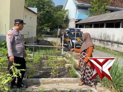 POLSEK KALITENGAH POLRES LAMONGAN GIAT MONITORING P2B DI DESA DIBEE