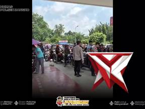 pengamanan dan pemantauan oleh kapolsek dan personil polsek bangko di spbu jalan bintang - PoliceTube