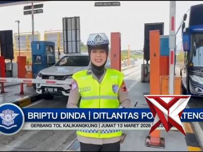 Live Report Situasi Terkini Gerbang Tol Kalikangkung Pada Hari Jumat 13 Maret 2026 Pukul 15.00 WIB