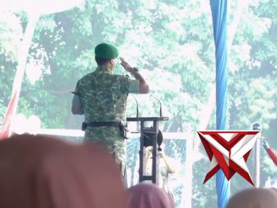 Upacara dan Latihan Lapangan Korps Kadet Republik Indonesia (KKRI) Tahun 2025.