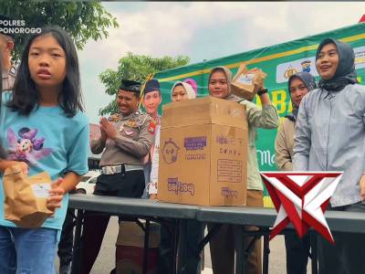 BERBAGI TAKJIL GRATIS POLRES PONOROGO