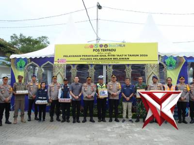 Kapolres Belawan Dampingi PJU Polda Sumut Cek Pos Terpadu di Dermaga Bandar Deli