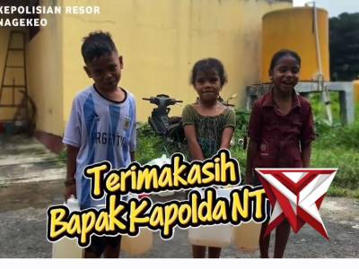 Bantuan Sumur Bor Air Bersih dari Bapak Kapolda NTT untuk Masyarakat di Polsek Boawae Polres Nagekeo - PoliceTube