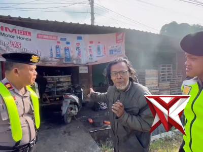 Motor Pemudik Mogok, Satgas Preventif Polres Sragen Sigap Bantu hingga ke Bengkel