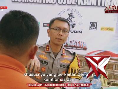 Ngobar Kapolres Trenggalek dengan Komunitas Ojol, Ajak Jaga Kondusivitas