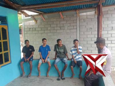 GIAT BHABINKAMTIBMAS POLSEK TANIWEL TIMUR