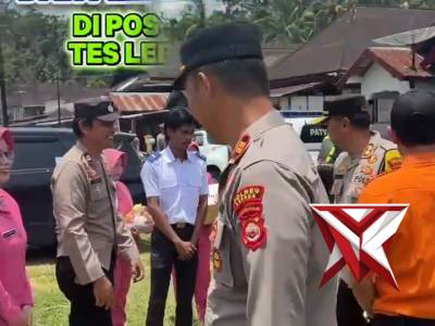 PENGECEKAN DAN PEMBERIAN TALI ASIH DI POS PENGAMANAN TES LEBONG SELATAN