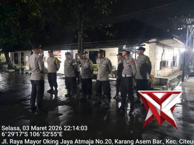 Apel Gabungan Zona 1, dengan Patroli dan KRYD Antisipasi Tawuran dan lainnya