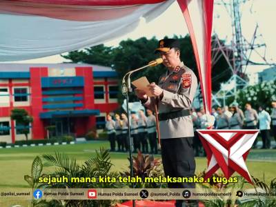 Kapolda Sumsel Irjen Pol. Dr. Sandi Nugroho, S.I.K., S.H., M.Hum Pimpin Upacara Hari Kesadaran Nasio - PoliceTube