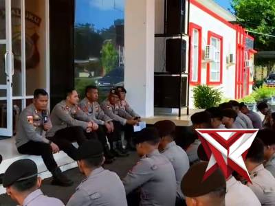 Audiensi Kapolres Maluku Barat Daya bersama Satuan Samapta Polres Maluku Barat Daya