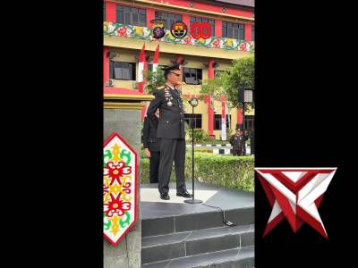Peringati HUT RI Ke-80, Polda Kalteng Gelar Upacara Bendera di Mapolda