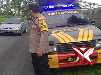 Patroli Jalur Utama Kesono, Desa Bakalan, Kec. Gondang.