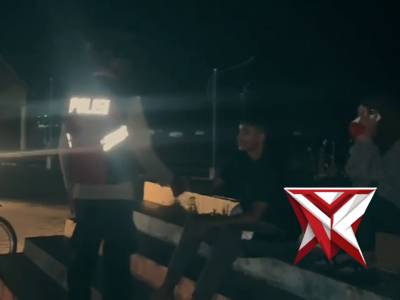 Personel Sat Samapta Polres Pulau Morotai Laksanakan Patroli Cipta Kondisi Menjelang Sahur.