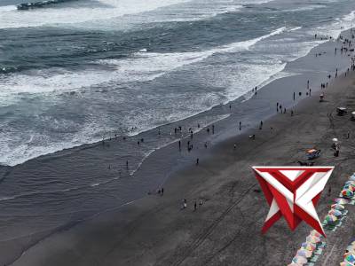 Pantauan udara kawasan wisata Pantai Parangtritis