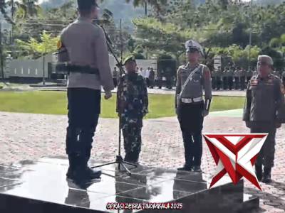 Apel Gelar Pasukan Operasi Zebra Tinombala 2025, Senin 17 November 2025