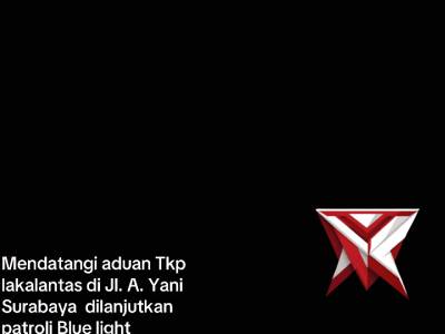 polsek gayungan mendatangi aduan laka lantas