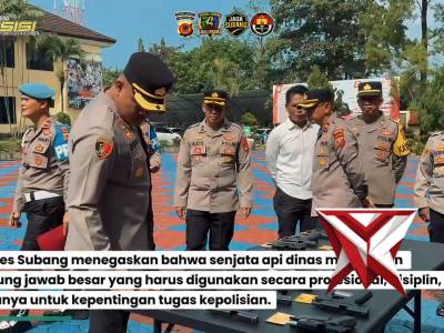 Pemeriksaan senpi personil polres subang