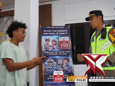 Kunjungan hangat dari Finalis  di Pos Terpadu Exit Tol Adiwerna Polres Tegal