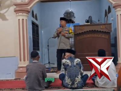himbauan kepada jamaah sholat terawih di Mesjid Desa talang Silungko Kec. Bathin II Pelayang